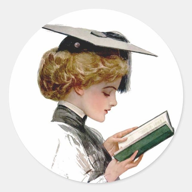 Sticker Rond Diplômée vintage (Devant)