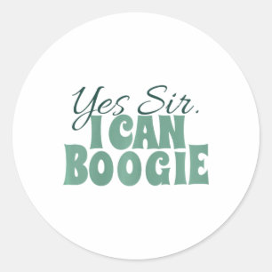 Sticker Rond Dire Que Les Femmes Chantent Et Dansent Oui Monsie