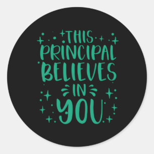 Sticker Rond Directeur principal de l'école adjointe