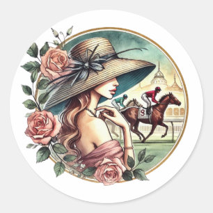 Sticker Rond "Direction l'autel" : une fête de mariage prénupti