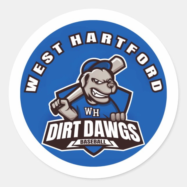 Sticker rond Dirt Dawg (Devant)