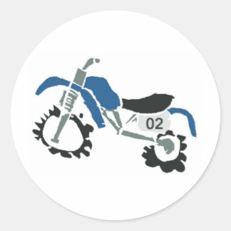 Sticker Rond dirtbike006