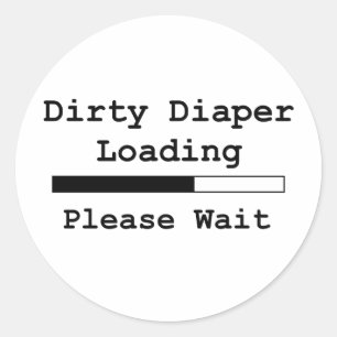 Sticker Rond Dirty Diaper Chargement... Veuillez patienter