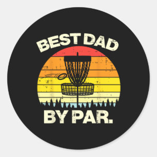 Sticker Rond Disc Golf Meilleur Papa Par Frisbee Frolf Fête des