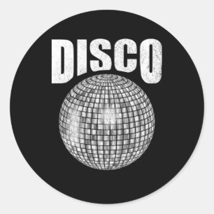 Sticker Rond Disco Music Ball Funk Soul Music Lover Retro les a