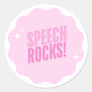 Sticker Rond DISCOURS ! Sticker-Cadeaux pour enseignant