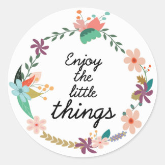 Sticker Rond disfruta las pequeñas cosas