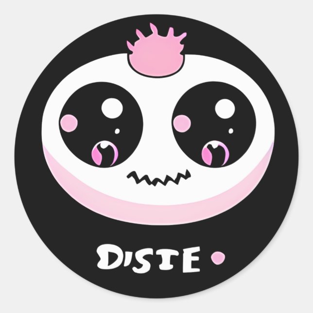 Sticker Rond Disie Cute Monster (Devant)