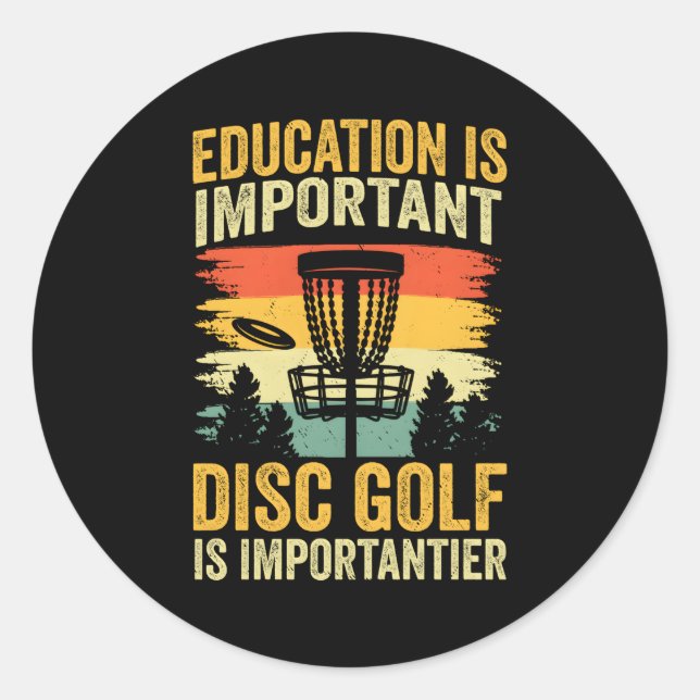 Sticker Rond Disk Golf est important (Devant)