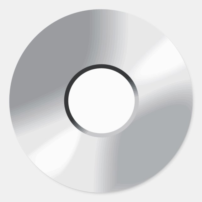 Sticker Rond disque compact cd (Devant)