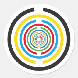 Sticker Rond Disque de vitalité Lakhovsky, antenne Tesla MWO, s