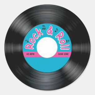 Sticker Rond Disque du cru 45 t/mn