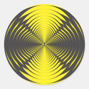 Sticker Rond Disque hypnotique