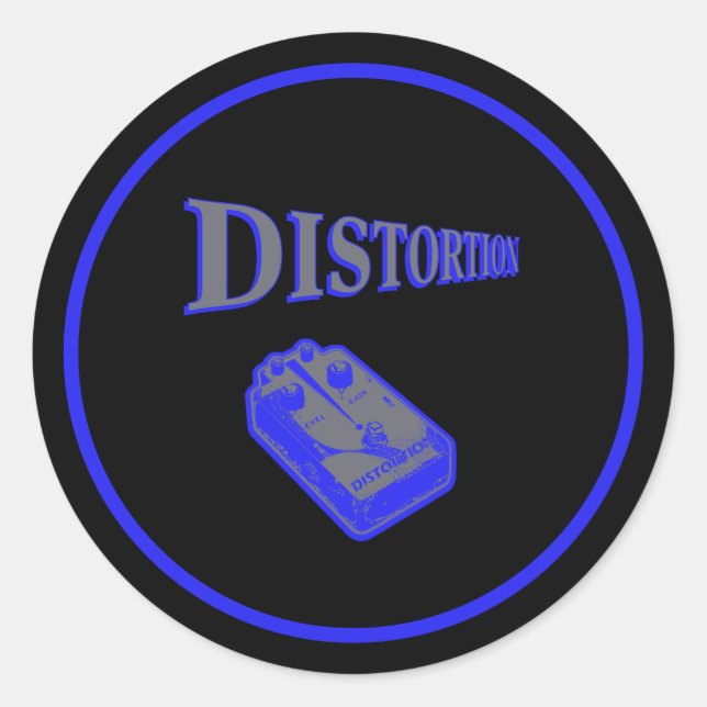 Sticker Rond Distortion Diagonal  (Devant)