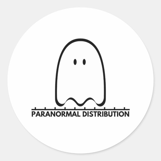 Sticker Rond Distribution paranormale (Devant)