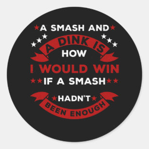 Sticker Rond Dit Funny Pickleball
