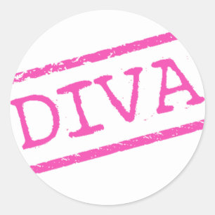 STICKER ROND "DIVA"