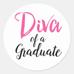 Sticker Rond DIVA d'un diplômé