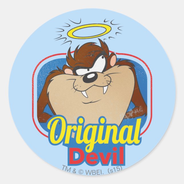 STICKER ROND DIVERS D'ORIGINE TAZ™ (Devant)