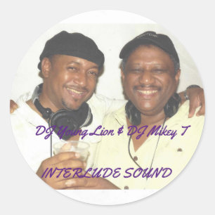 STICKER ROND DJ YOUNG LION & DJ MIKEY T
