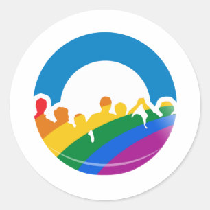 STICKER ROND DNC PRIDE 2012