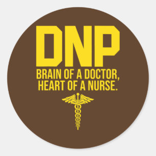 Sticker Rond DNP Médecin de la pratique en soins infirmiers Ce