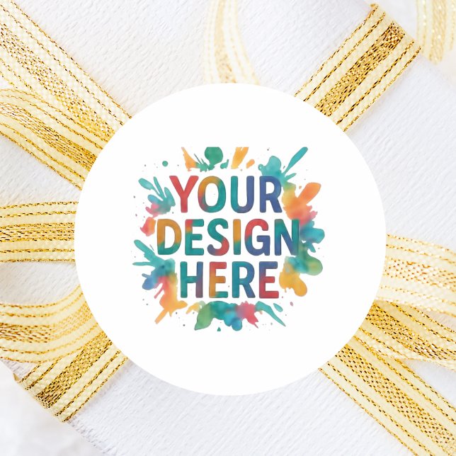 Sticker Rond Do-it-yourself conception personnalisée (Créateur téléchargé)