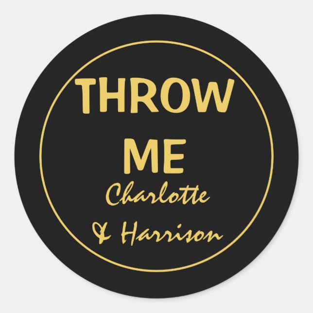 Sticker Rond do-it-yourself Confetti Mariage personnalisé (Devant)