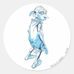 Sticker Rond Dobby regard par-dessus 1