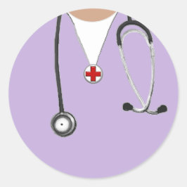 Sticker Rond Docteur