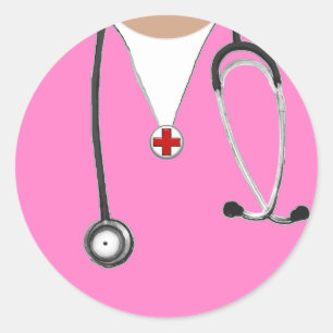Sticker Rond Docteur