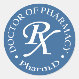 Sticker Rond Docteur de pharmacie