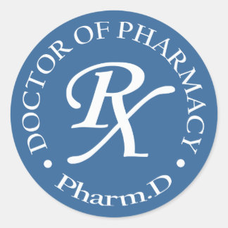 Sticker Rond Docteur en pharmacie