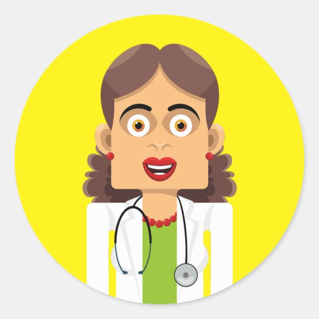 Sticker Rond Doctora (Devant)