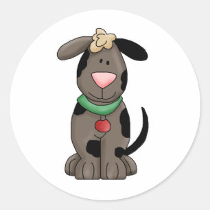 Sticker Rond dog