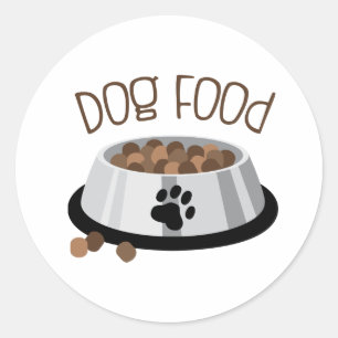 Sticker Rond Dog Bowl