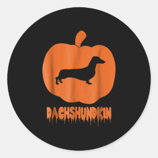 Sticker Rond Dog | Pompine de Dachshundkin