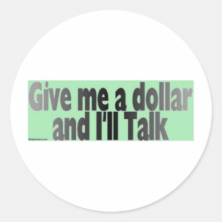 Sticker Rond dollar_gimmie