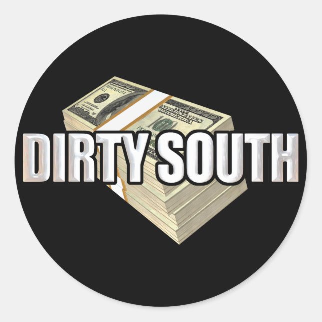 Sticker Rond Dollars Sud Sale (Devant)