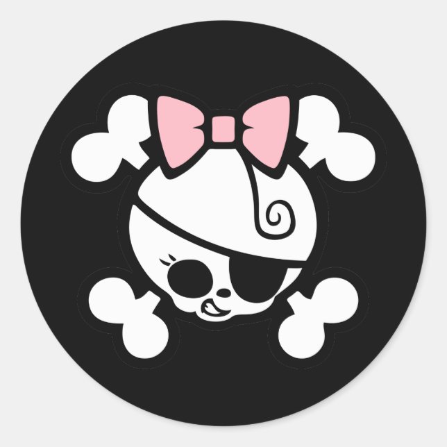 Sticker Rond Dolly Bow (Devant)