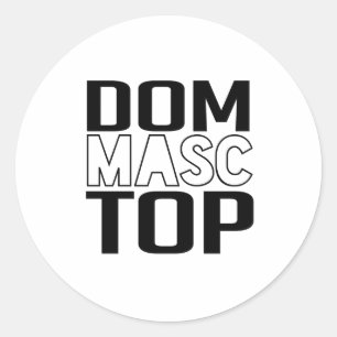 Sticker Rond Dom Masculin Haut