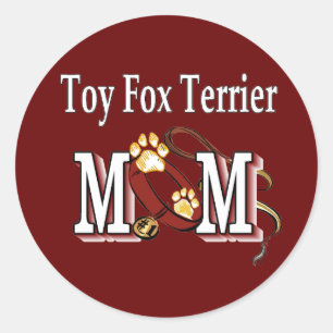 Sticker Rond Don de Toy Fox Terrier MOM