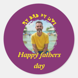 Sticker Rond Don du jour du père