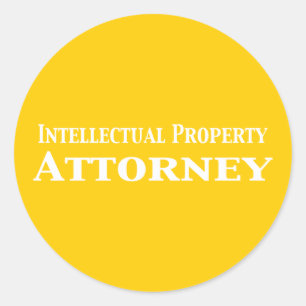 Sticker Rond Don d'un avocat de la propriété intellectuelle