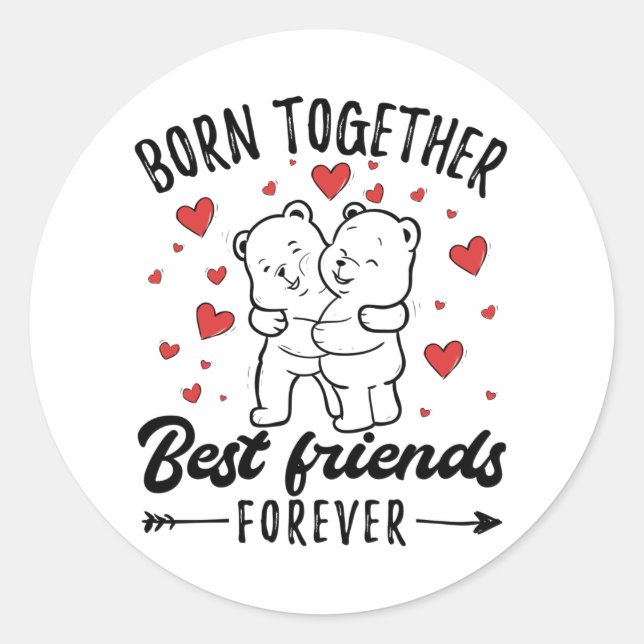 Sticker Rond Don Twin Sister Twins (Devant)