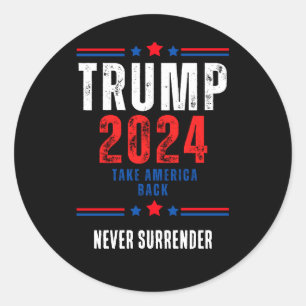 Sticker Rond Donald Trump 2024 redonne l'élection américaine