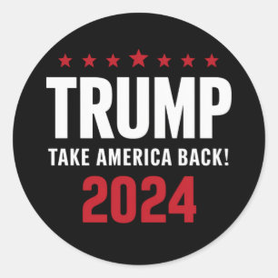 Sticker Rond Donald Trump 2024 redonne l'élection américaine