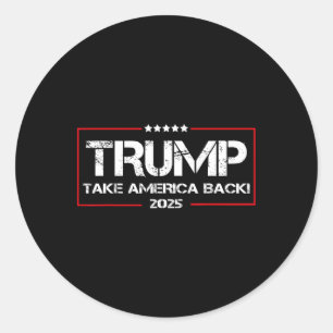 Sticker Rond Donald Trump 2025 redonne l'élection américaine -