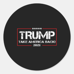 Sticker Rond Donald Trump 2025 redonne l'élection américaine -