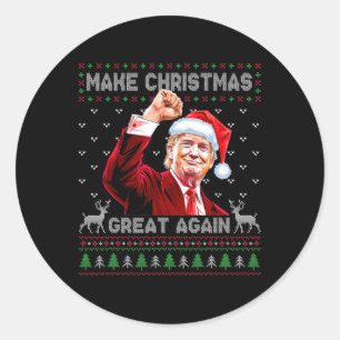 Sticker Rond Donald Trump, le président de la République, renou